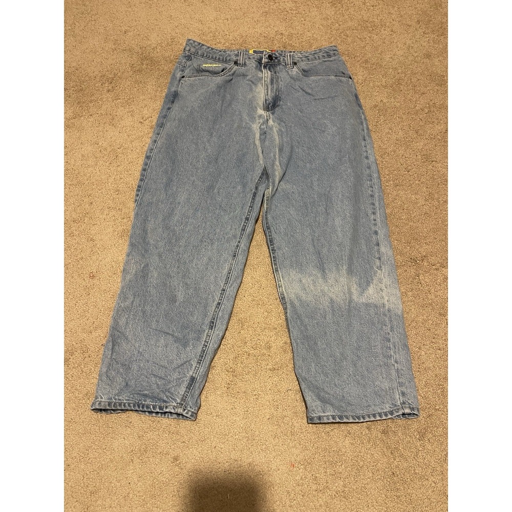 Empyre Ultra Loose Fit Colby Light Wash Skate Baggy Jeans Sz 32 Y2K Vintage SK8R